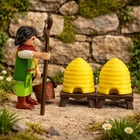 2 HIVES WITH TABLE FARM BELEN MEDIEVAL MARKET PLAYMOBIL FIGURE NOT INCLUDED