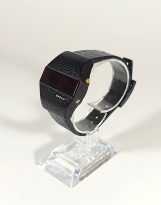 Vintage Exelar LED Quarz Herren Armbanduhr 70er Jahren
