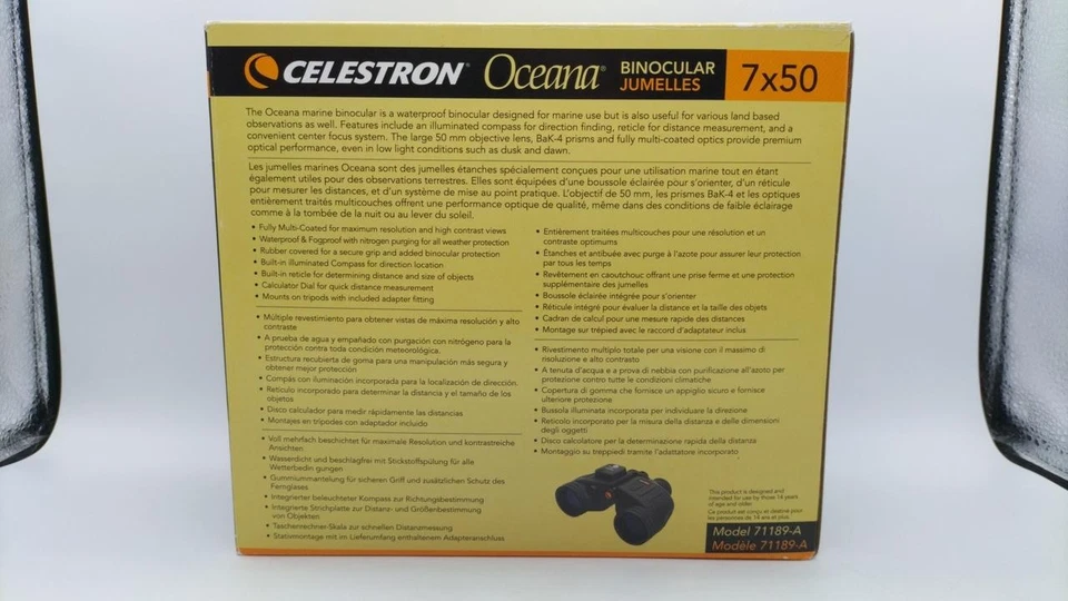 Celestron Oceana 7x50 Binoculars Waterproof Wide Angle Outdoor Optics - Image 3 of 4