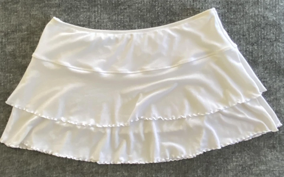 Body Glove Falda de Natación Para Mujer Grande Blanca con Volantes en Niveles Bikini Parte Inferior Traje de Baño Foto 3 de 4