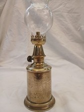 1800s French Brass vintner Pigeon Oil Lamp fully tested and working