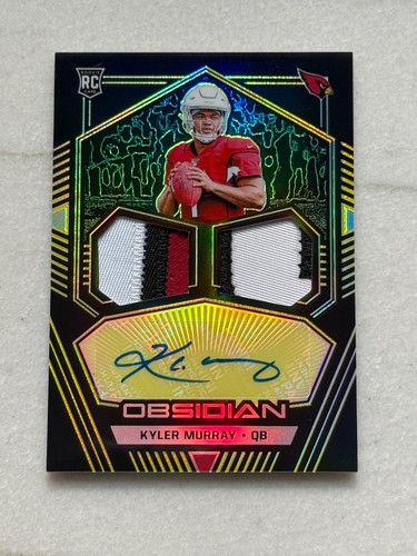 2019 Obsidian Electric Etch Yellow Kyler Murray Rc Auto 24/25 RJI-KMU SICK PATCH