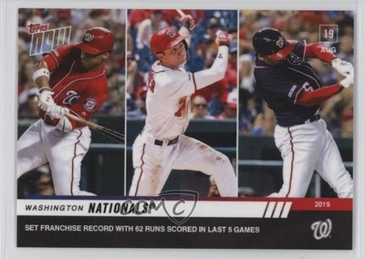 2019 Topps Now /282 Washington Nationals Team #715 16tx