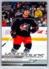 2024-25 Upper Deck Series 1 Young Guns #219 James Malatesta Rookie Blue Jackets