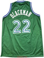 Rolando Blackman Autographed Dallas Green Custom Throwback Jersey 4x AS TRISTAR