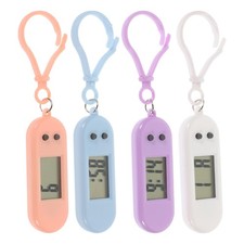 4 pcs Digital Pocket Watch: Keychain Watch for Students Unisex Lanyard Backpa...