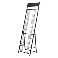 Uimoso 20-Pocket Magazine and Brochure Display Rack for Literature Organization