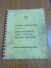 Dore-Westbury Milling Machine Instructions.