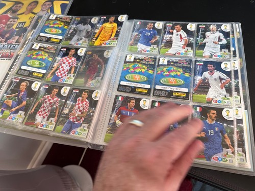 Carpeta de tarjetas coleccionables Panini AdrenalynXL Copa Mundial de Brasil 2014 con 193 tarjetas - Imagen 13 de 19