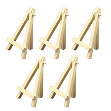 5x 5in Mini Display Wood Easel Triangular Support Portable Mini Wooden Artis SET