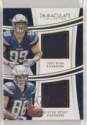 2016 Panini Immaculate Dual Jerseys 56/99 Hunter Henry Joey Bosa Rookie RC 11ht