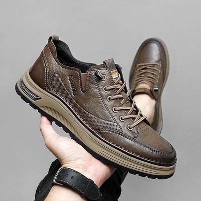 Luxury Brand Loafers Mens Soft Casual Shoes Flats Sneakers Outdoor Jogging Boots