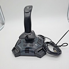 Logitech Attack 3 Gaming Joystick J-UJ18 PC USB ATK3 Wired For PC Tested Works