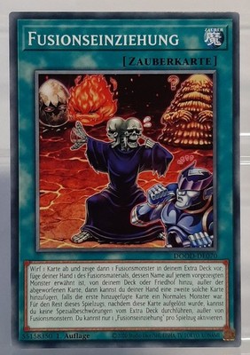YUGIOH - Playset 3x Fusionseinziehung - DOOD-DE070 - Doom of Dimensions - DE/NM