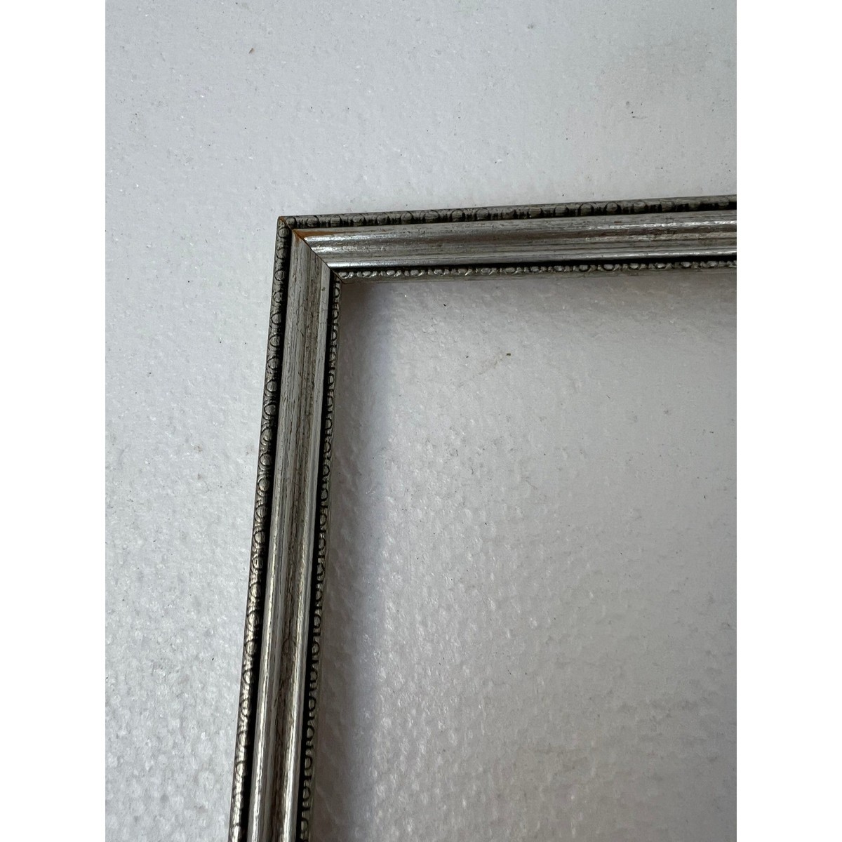 Vintage 1930s 1940s Silver Wood Picture Frame Fits 8x10 Art Deco