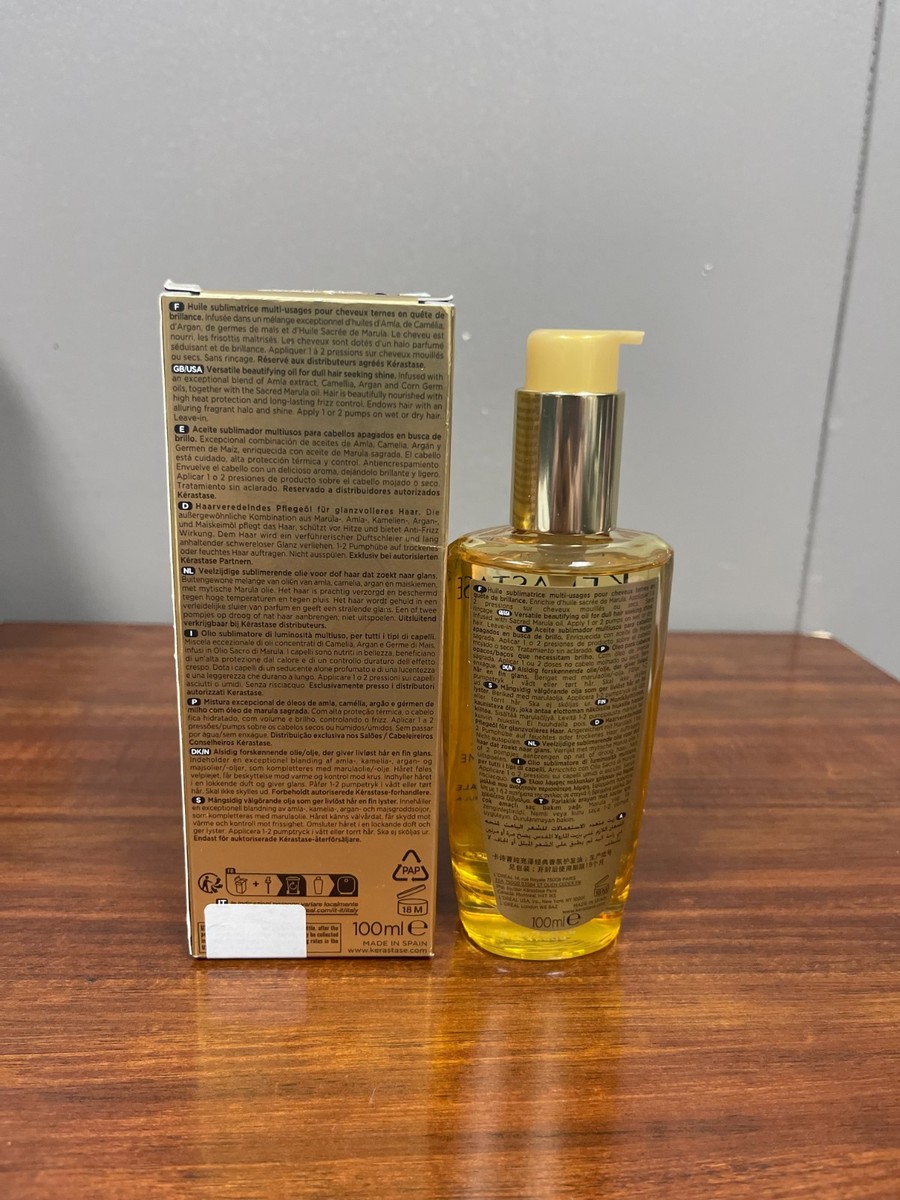 Kérastase Elixir Ultime ヘアオイル 100ml Elixir Ultime L'Huile Original Hair Oil Refillable | Kérastase