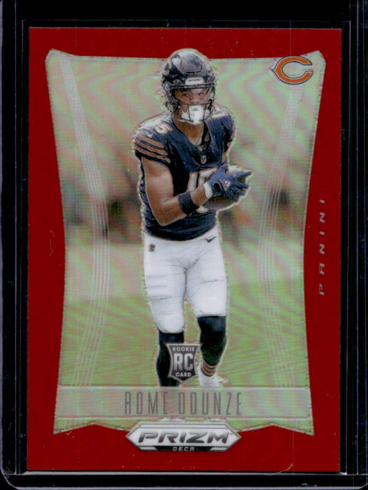 2024 Prizm Deca Rome Odunze RC Red Rookie #/199 Bears