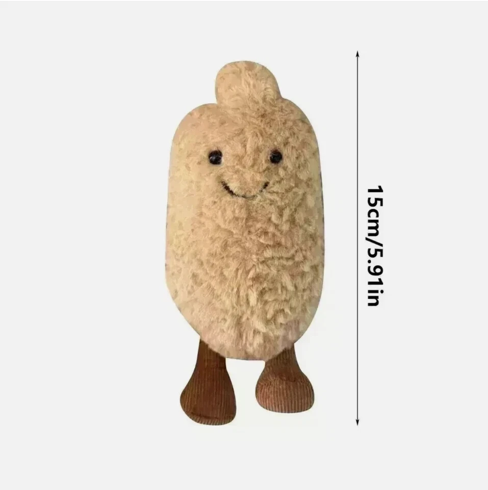 Brinquedo de pelúcia macio colecionável fofo colecionável amendoim AMUSEABLE sem geléia - Imagem 2 de 4