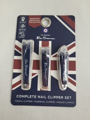 BEN SHERMAN - COMPLETE NAIL CLIPPER SET - NAGELKNIPSER SET - 3 TEILIG - NEUWARE