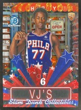 2025-26 Bowman VJ Edgecombe Hobby Stars Orange Geometric Refractor /25 RC 76ers
