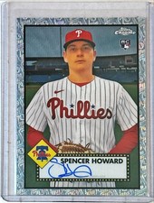 Spencer Howard 2021 Topps Chrome Platinum Anniversary Wave Auto #PA-SH 11/70
