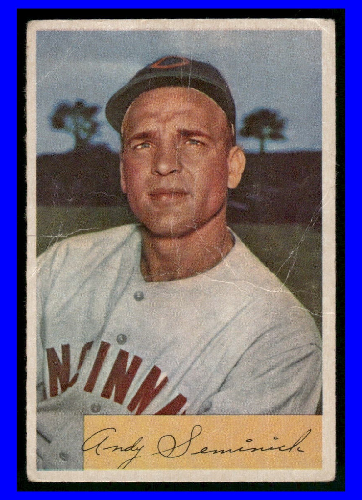 1954 Bowman Andy Seminick #172 Poor (creases)