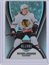 2025-26 UD Allure #140 Artyom Levshunov Black Rainbow RC Blackhawks Fire Sale!