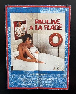 original 1983 THE BEACH ''French'' Movie Poster 22x29 - Eric Rohmer