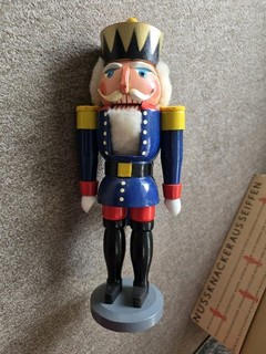 Nussknacker König Neu Mit Karton von 1976 !!! DDR Erzgebirge