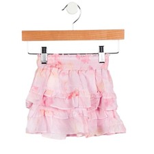 Loveshackfancy Girls 'Billie' Pink Cotton Skirt Size 18-24M