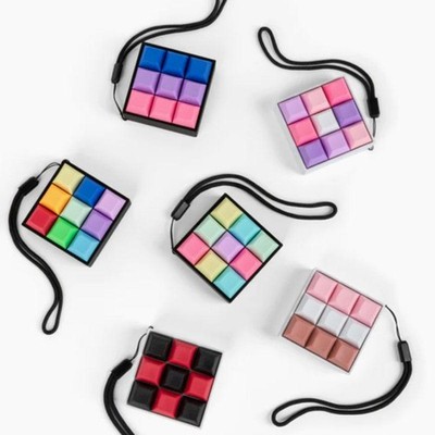 9 Keys Portable Keyboard Clicker Fidget Keychain Set Buttons For Stress Relief