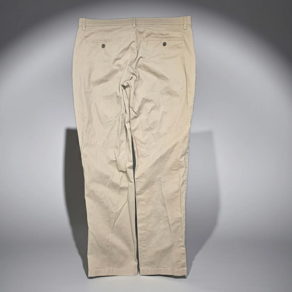 Calça de golfe masculina English Laundry 1948 algodão stretch cáqui chino wear 36x32 - Imagem 2 de 4