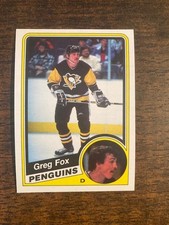 1984-85 O-Pee-Chee OPC Set Break #175 Greg Fox - Pittsburgh Penguins NRMT