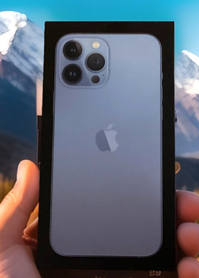 Apple iPhone 13 PRO MAX Sierra Blue  256 GB  (BOX ONLY)   PHONE IS NOT INCLUDED