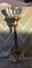 Vintage 2 Inch 12 Point Crystal Glass Brass Door Knob Handle — photo 4