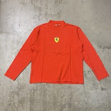 Vintage Fila Ferrari Formula One Mock Neck Long Sleeve Mens XL Red Racing F1 VTG