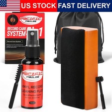 5 in 1 Vinyl Record Cleaning Solution Kit, Includes Soft Velvet Record Brush,...