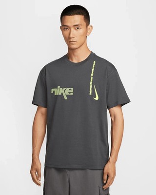 Men's Nike Sportswear Max90 Swoosh Sport T-Shirt - Gray Volt