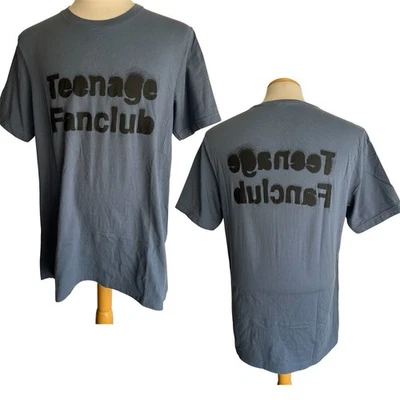 TEENAGE FLANCLUB Official "Spray Paint" Logo 90s Rock Band T-Shirt Full Size XL - Image 1 of 4