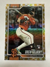 2026 Topps Series 1 Drew Gilbert (RC) #155 Gold Spring Training Giants /50