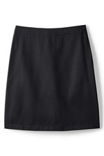 LANDS END Black School Uniform Chino Top of Knee Skort Womens 12 NEW