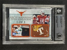 ARCH MANNING RARE BGS BAS AUTHENTIC AUTO 1/1 - Rarest Manning Card! A True GEM!