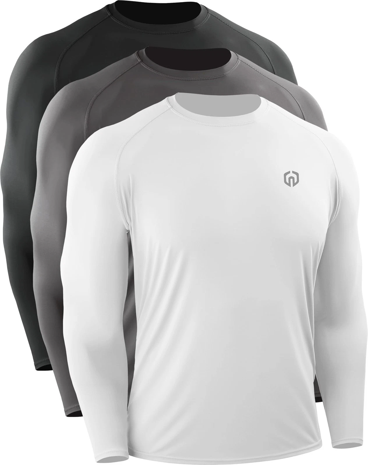 NELEUS Sun Protection Athletic Shirt Long Sleeve Finishing Workout Running Sh...