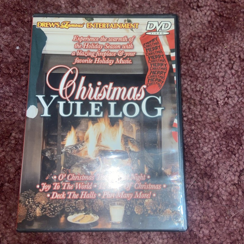 Christmas Yule Log DVD Drew’s Famous Entertainment for Christmas