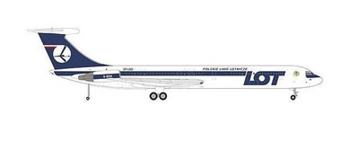 Herpa Wings 1:200 Ilyushin IL-62M LOT Polish Airlines 572682