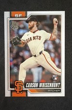 2026 Topps Series 1 - Base Player Number Variations Carson Whisenhunt #184 (RC)