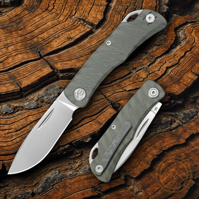 KB Knives El Dorado Folding Knife 3'' Bohler M390 Steel Blade Titanium Handle