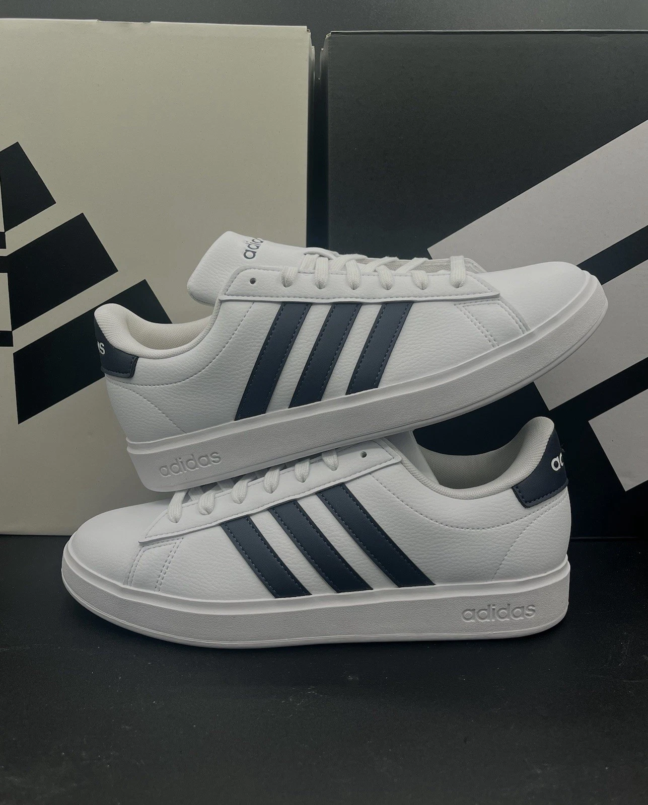 Adidas Mens Grand Court Cloudfoam Comfort Shoes Casual Sneakers *SHIPS ASAP*