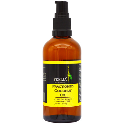 Feelia - Bio fraktioniertes Kokosöl - 100ml nicht fettig, frei von Fragnace