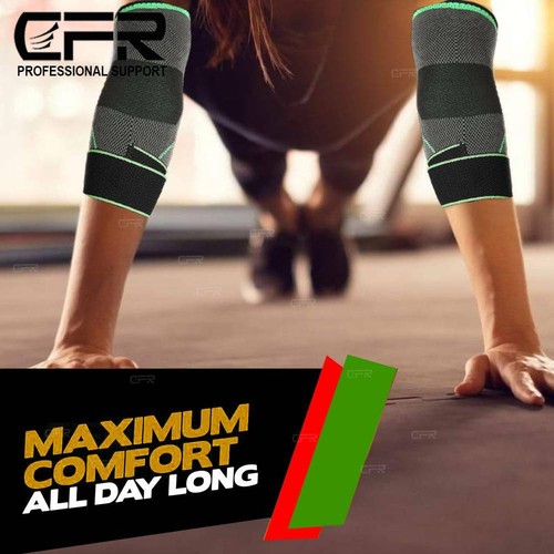 Manga de compresión de codo soporte tendinitis tenis golfista brazo artritis DS - Imagen 5 de 17